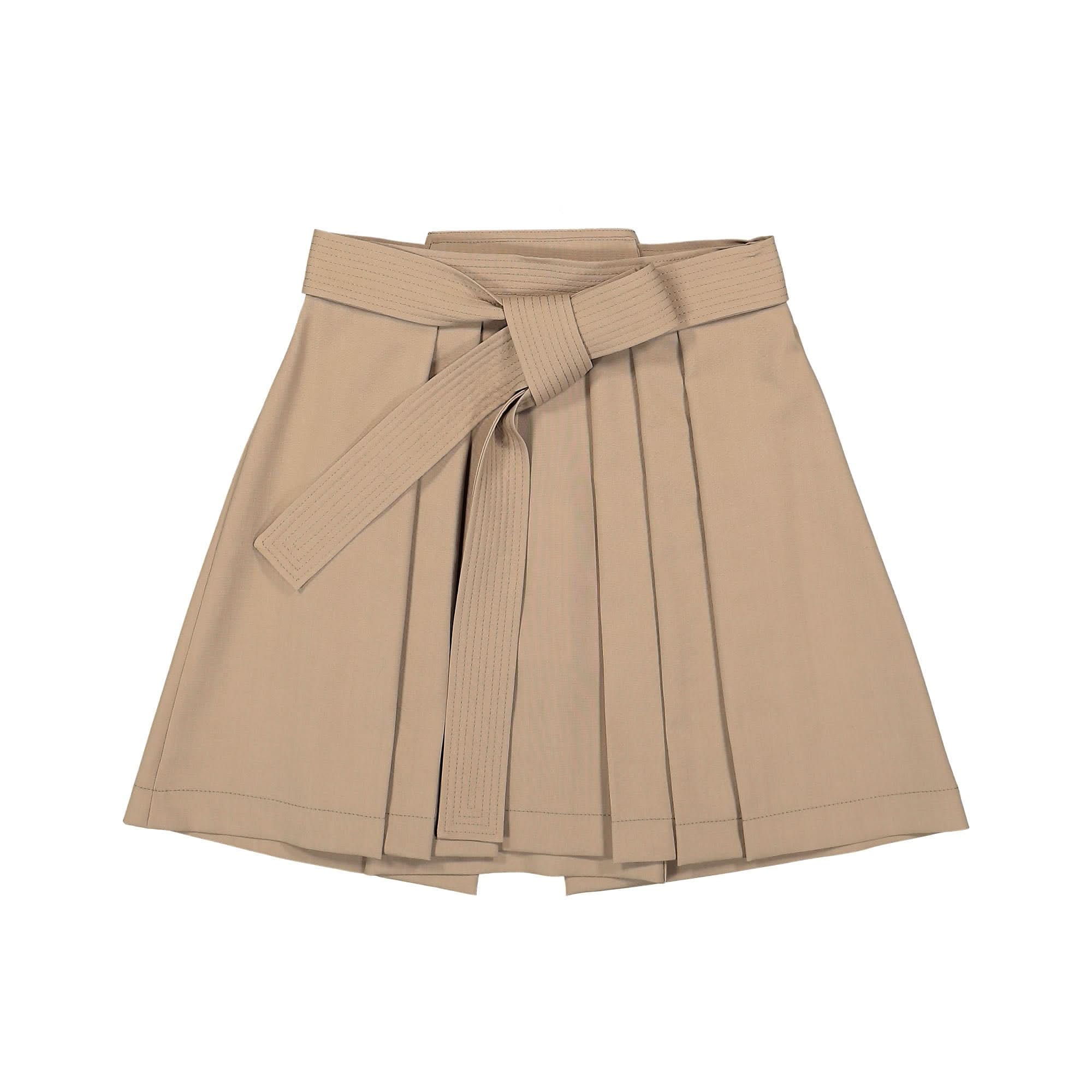 KENZO Pleated Wool Mini Skirt