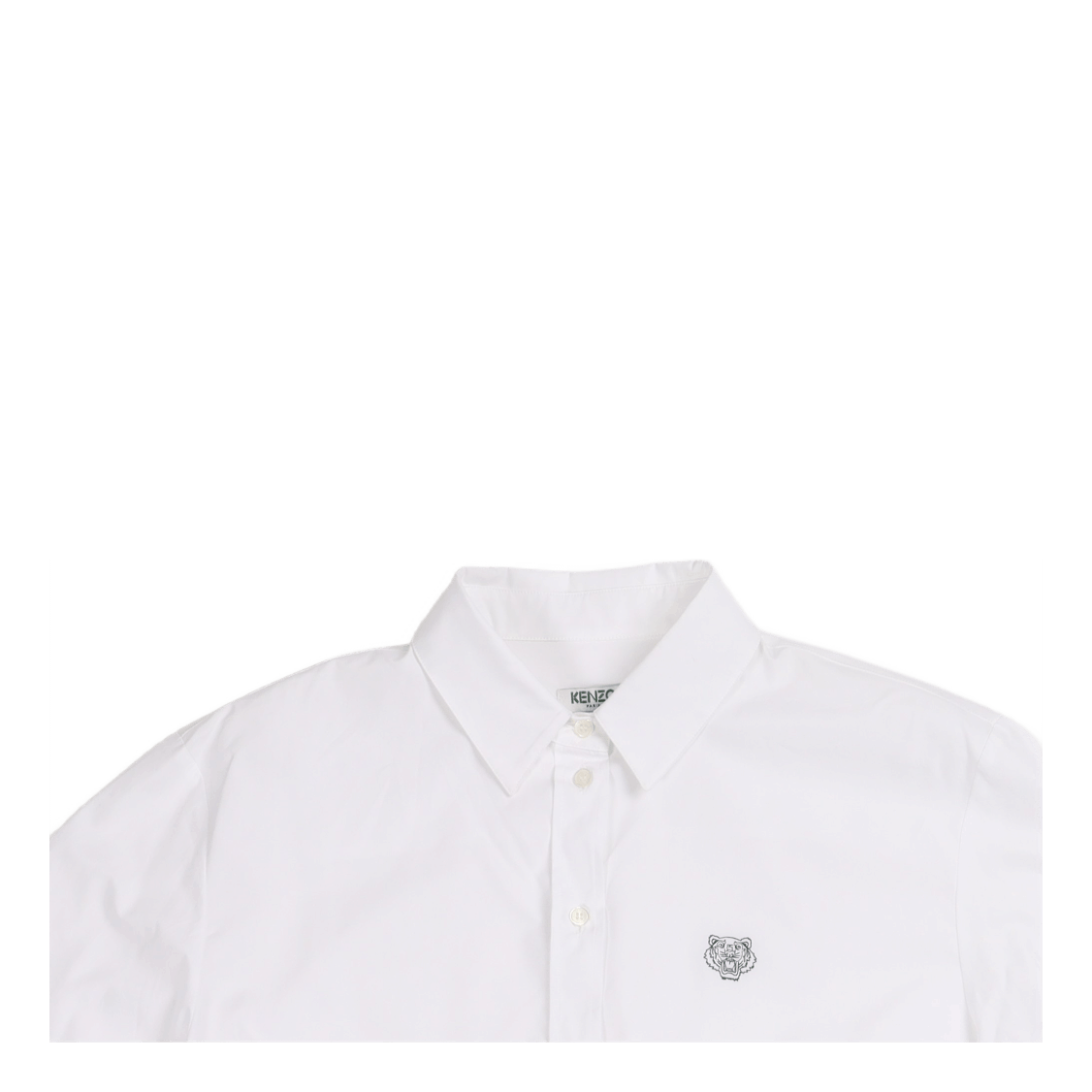Kenzo Mini Tiger Shirt Dress White