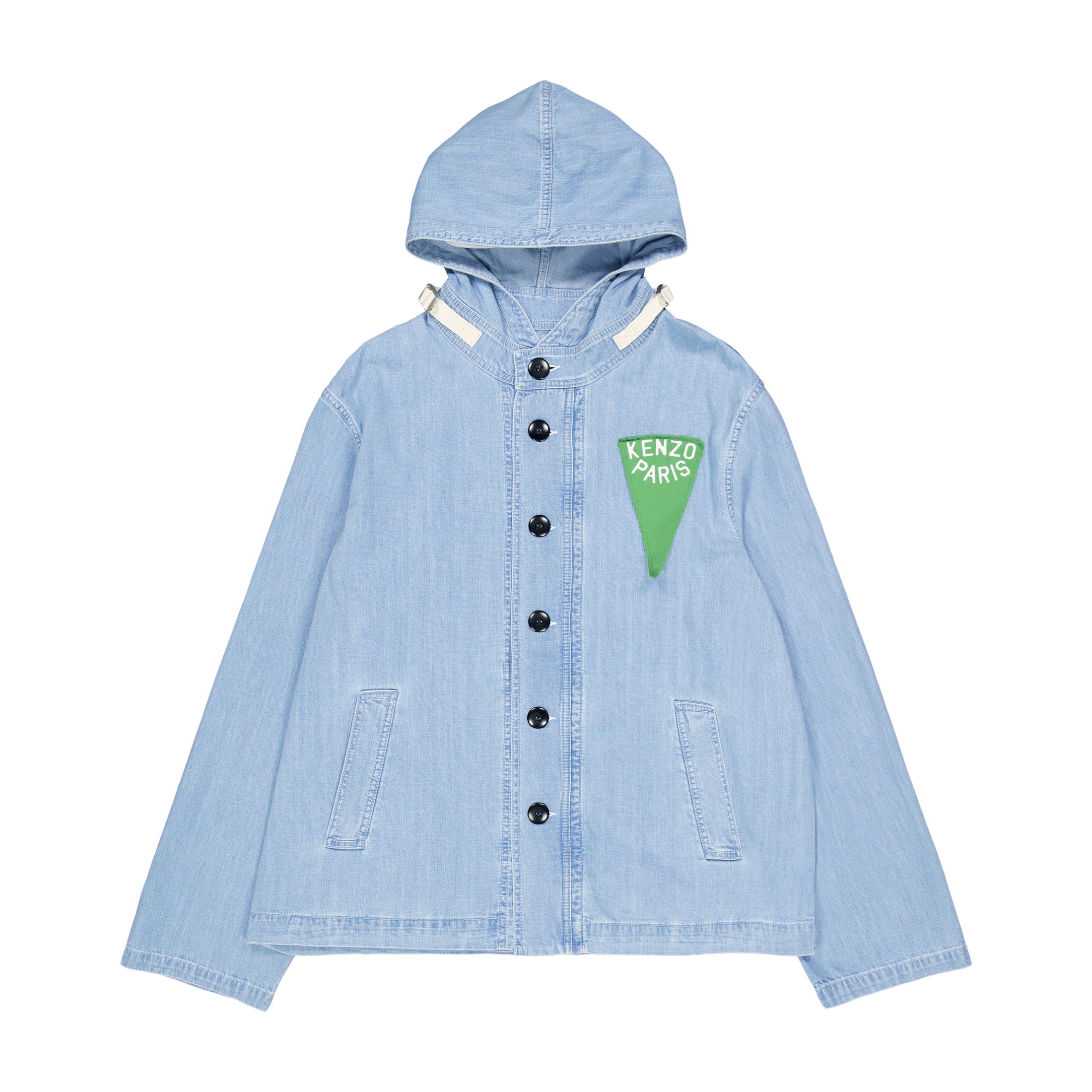 Kenzo Parka Nautical Stone Bleached Blue Denim