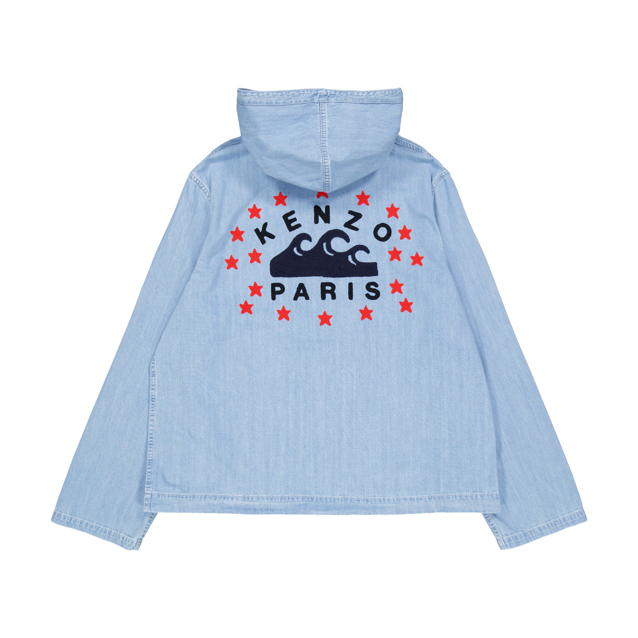 Kenzo Parka Nautical Stone Bleached Blue Denim