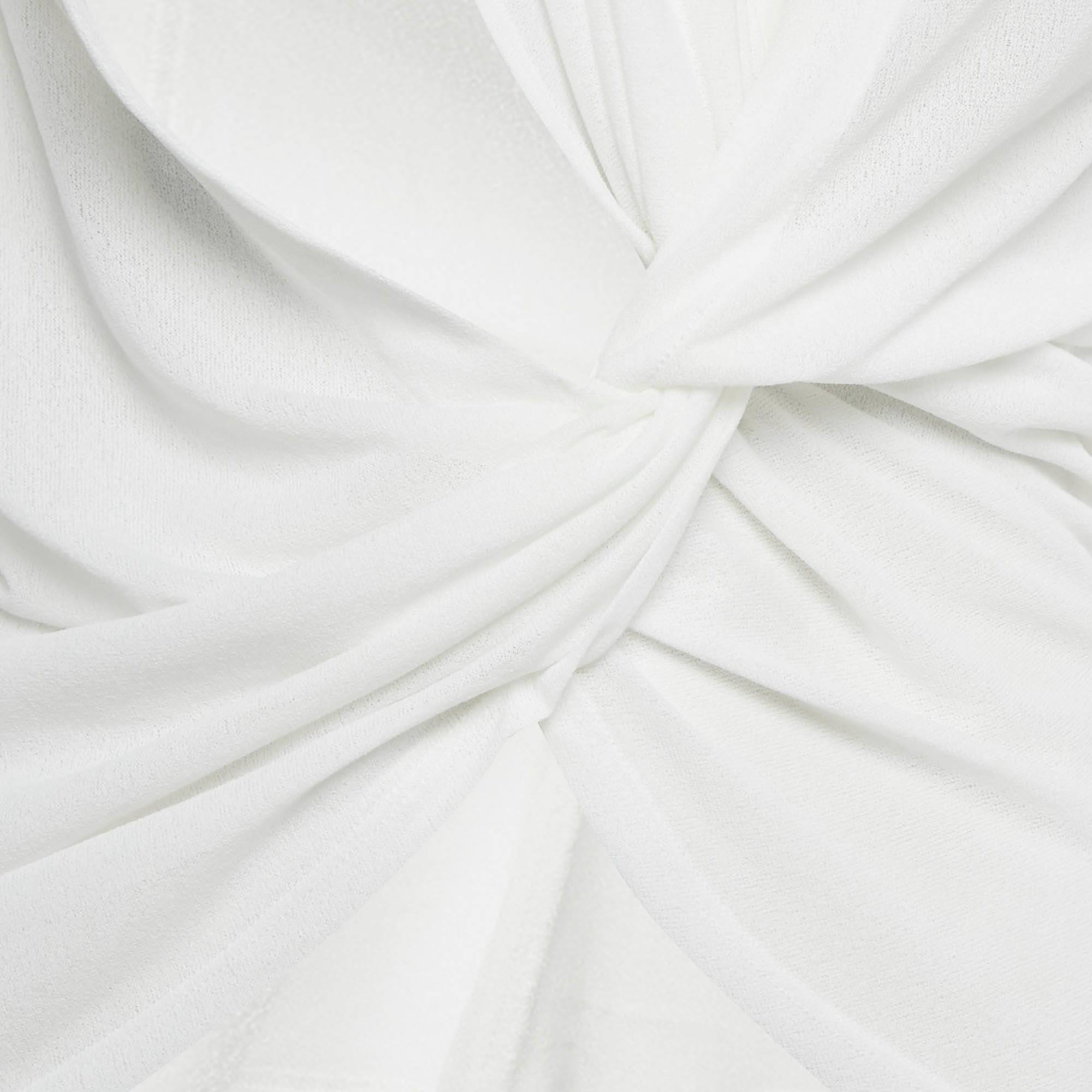 Jacquemus White Crepe Long Sleeve La Riviera Top
