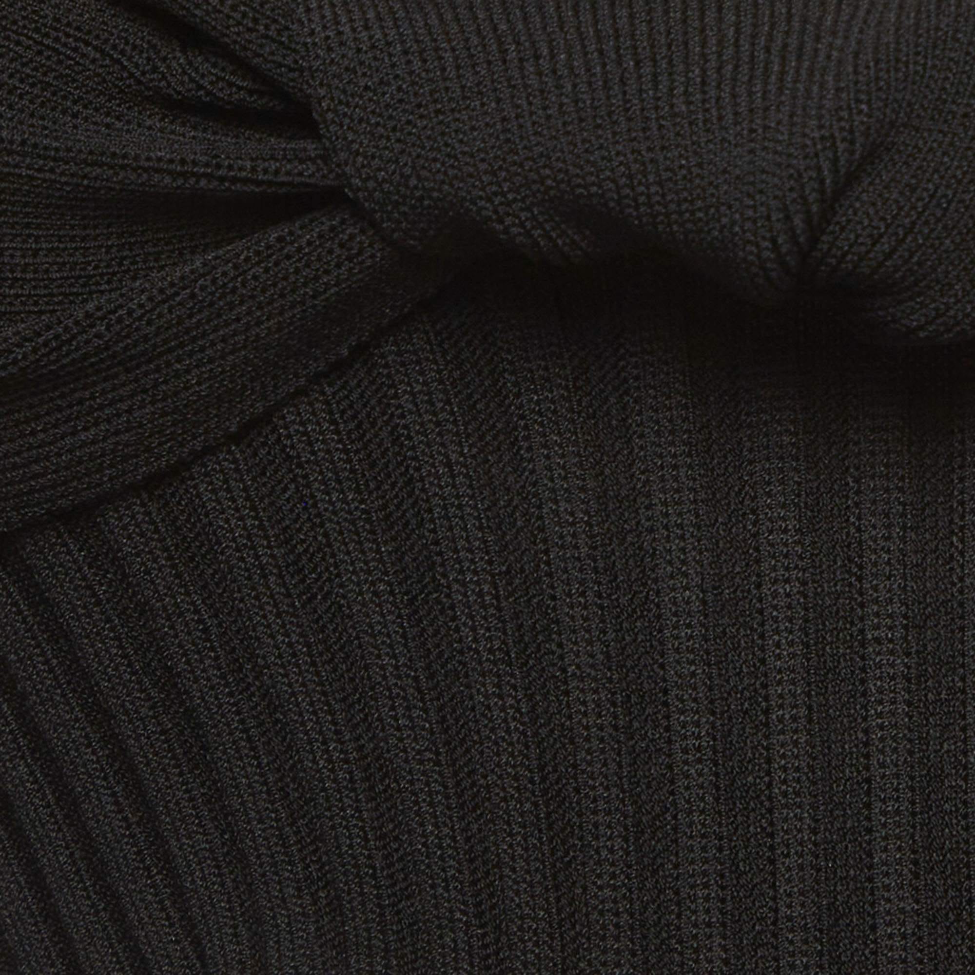 Jacquemus Black Rib Knit La Maille Asco Top