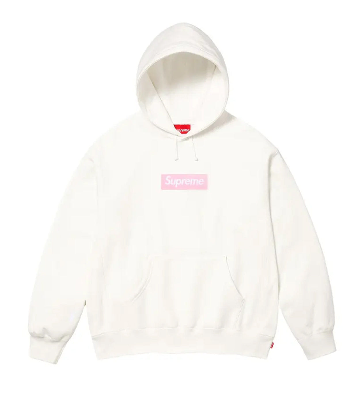 Supreme Box Logo Hoodie White/Pink