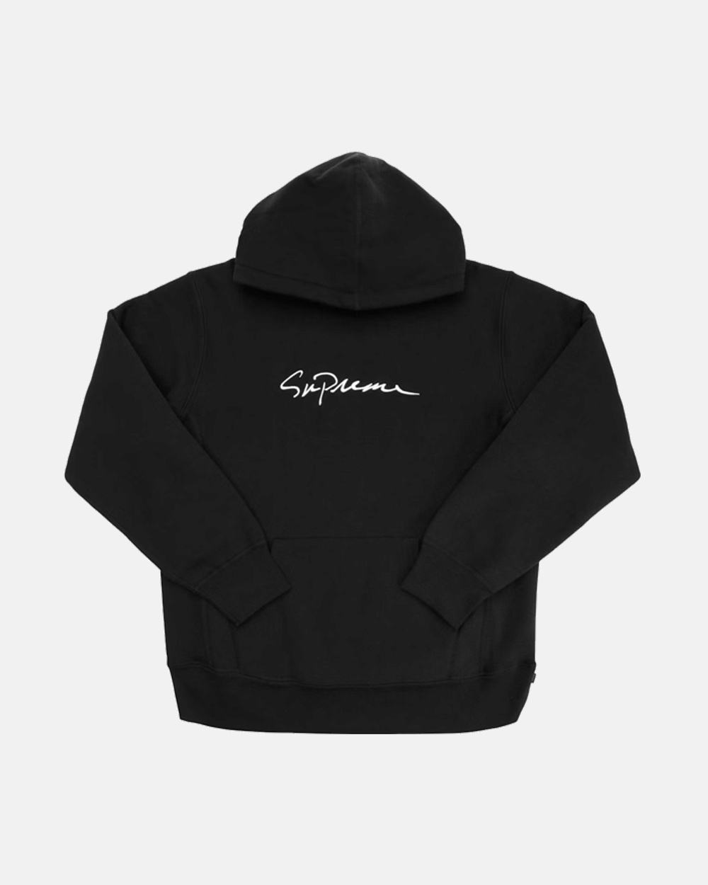SUPREME FW18 SCRIPT CLASSIC LOGO HOODIE BLACK