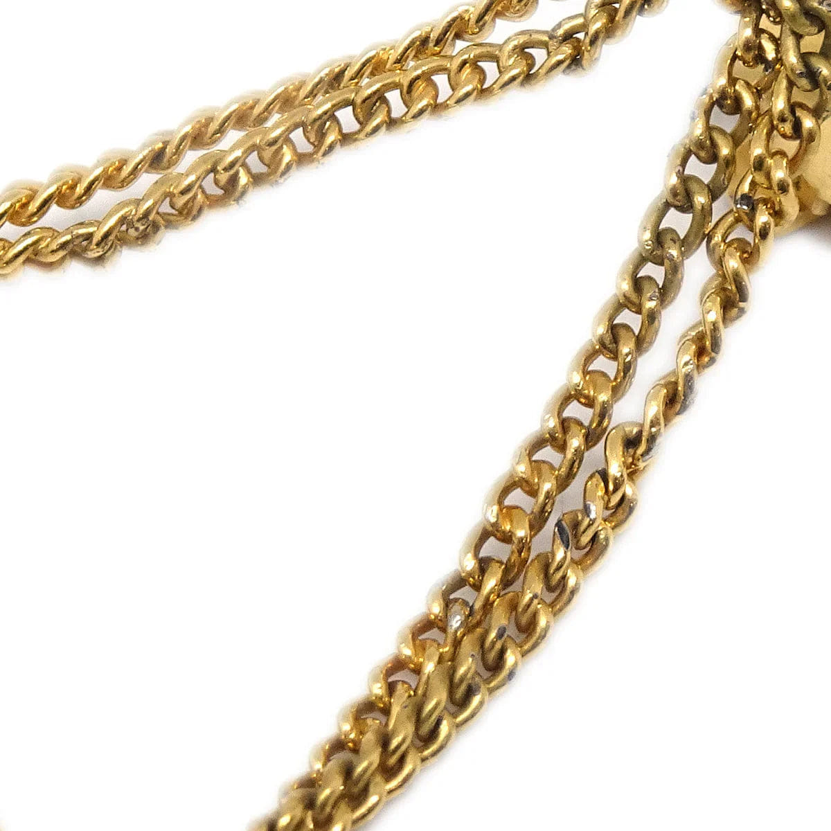 Chanel 1988 Bag Dangle Earrings Clip - On Gold 23
