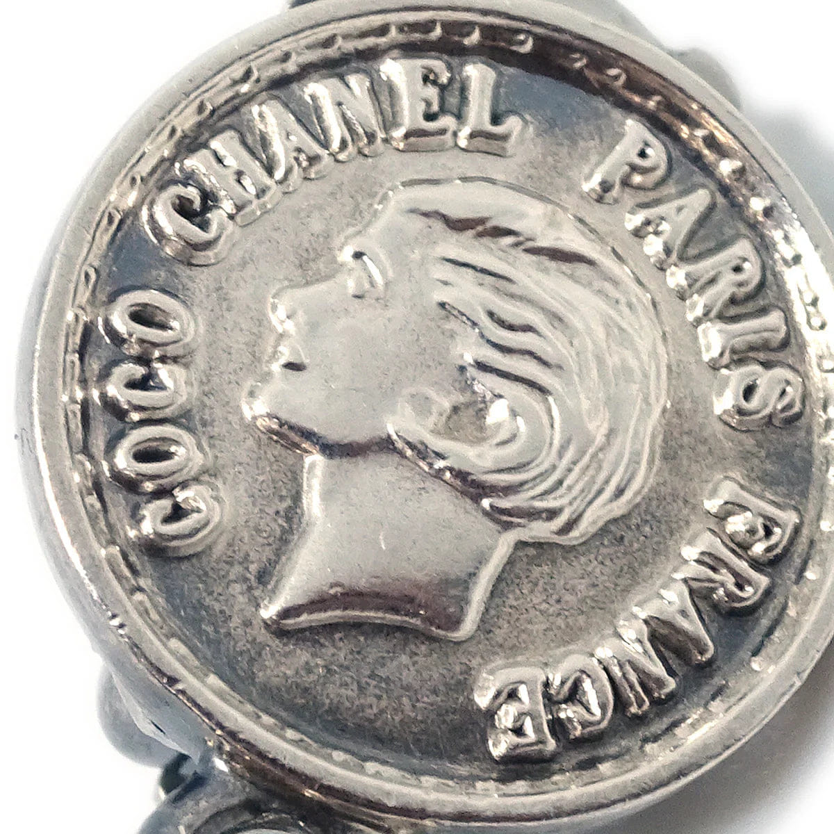 Chanel Dangle Earrings Gold Silver Clip - On 96P