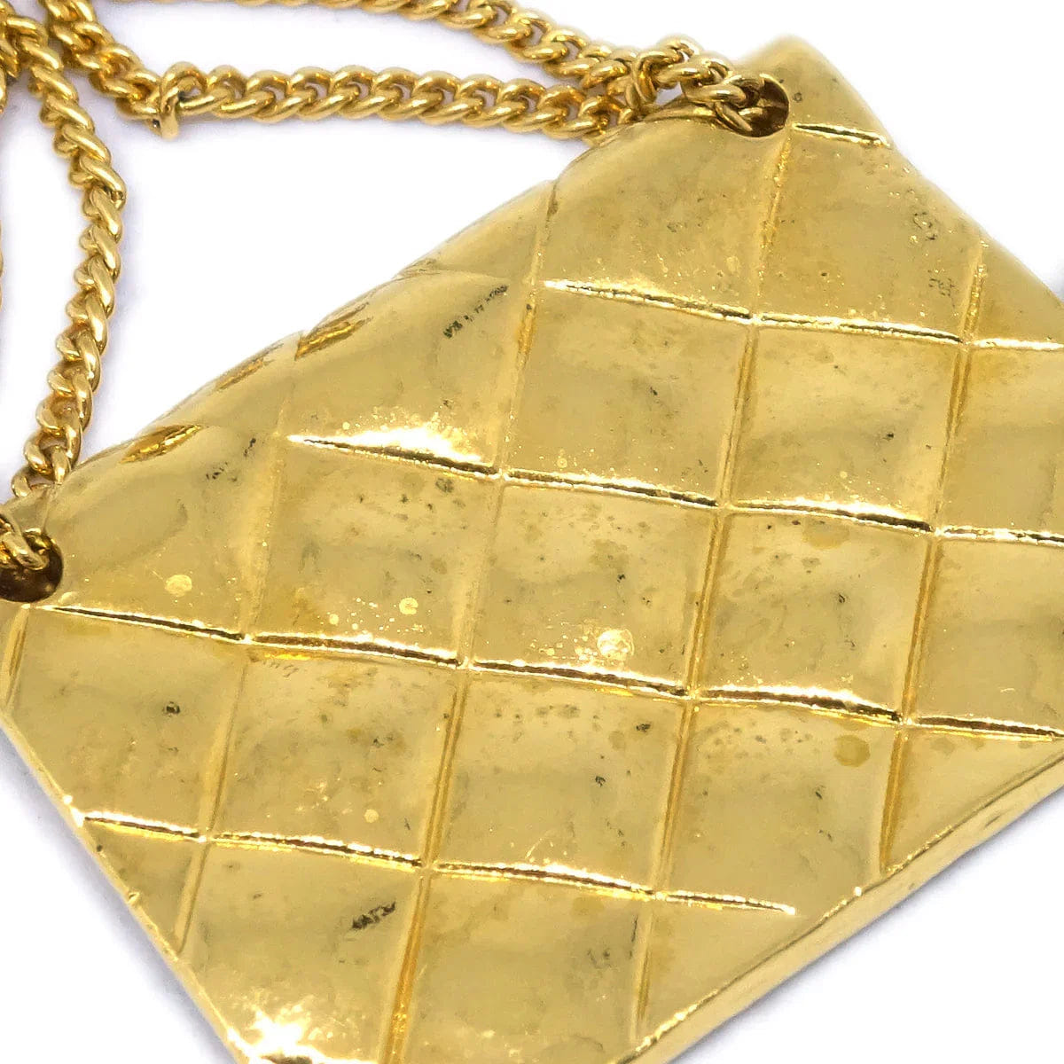 Chanel Gold Bag Dangle Earrings Clip - On 23