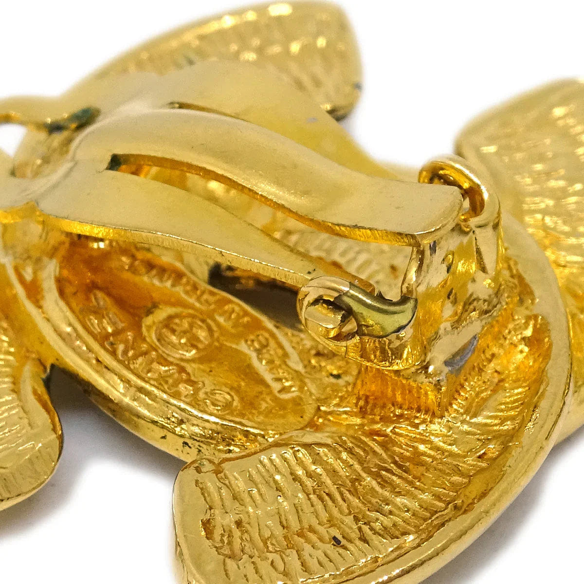 Chanel Gold CC Earrings Clip - On 2459