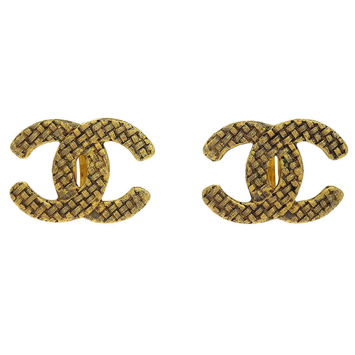 Chanel Gold CC Earrings Clip - On 2878/29