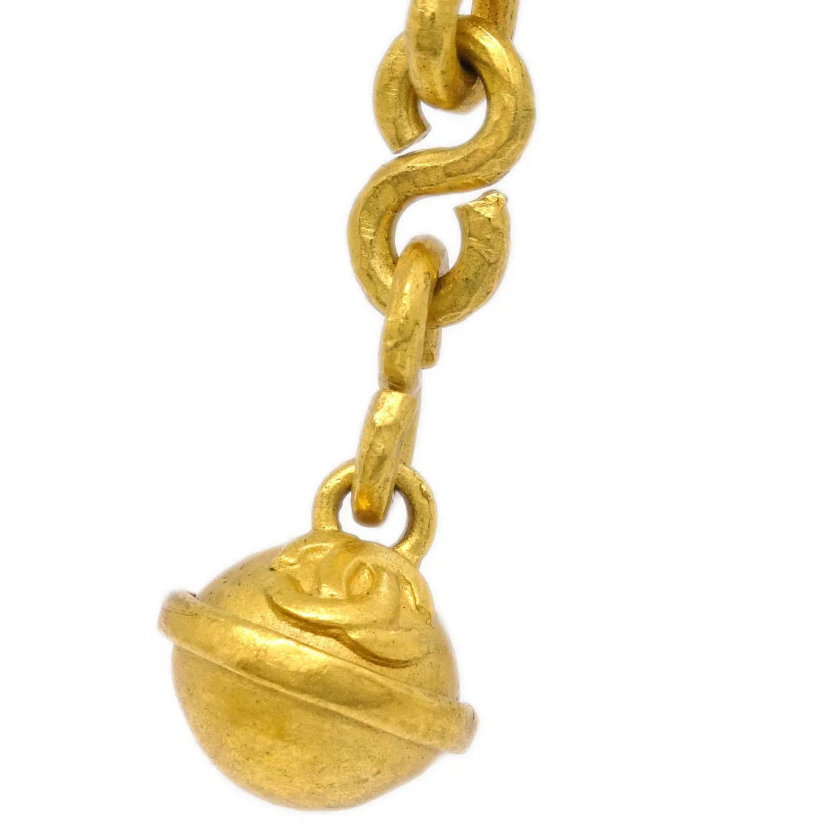 Chanel Dangle Bell Earrings Clip - On Gold 95P