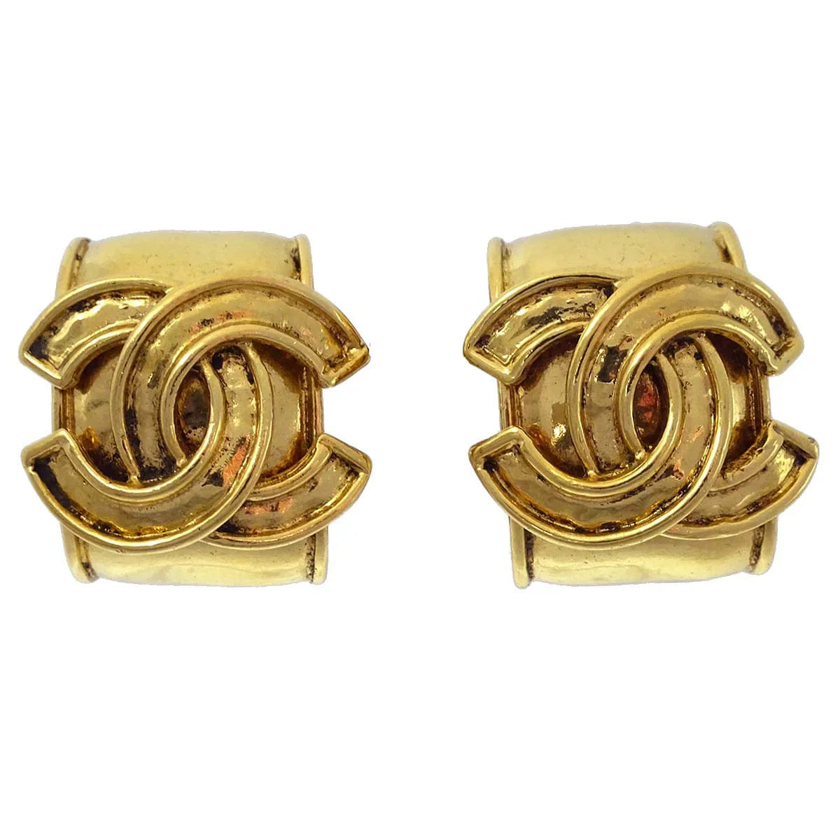Chanel Earrings Clip - On Gold 94P