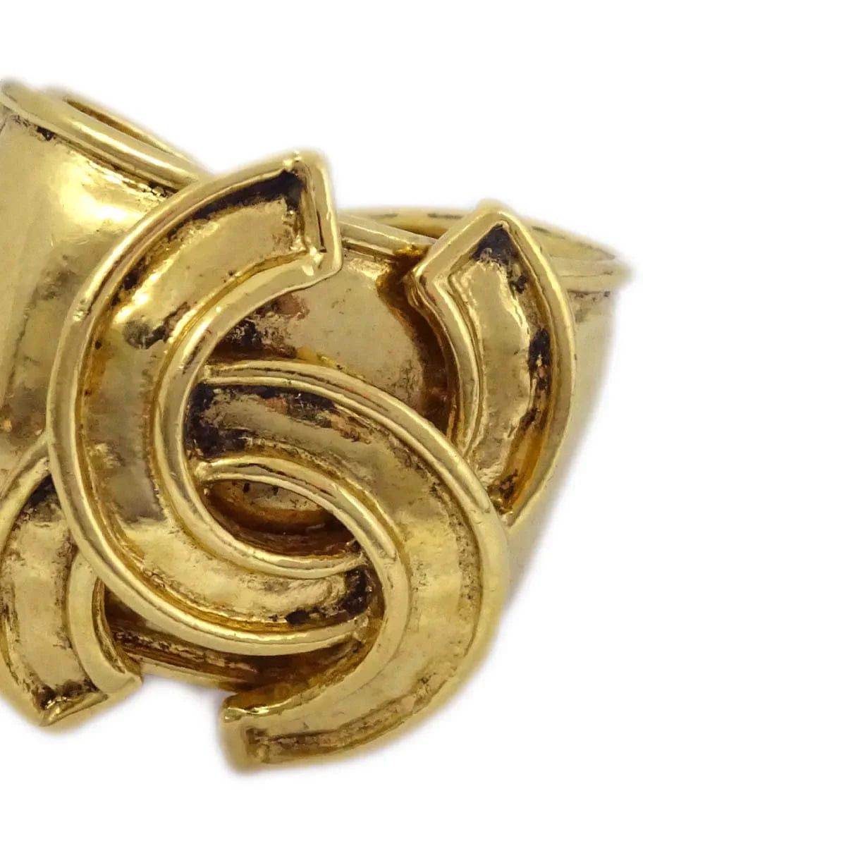 Chanel Earrings Clip - On Gold 94P