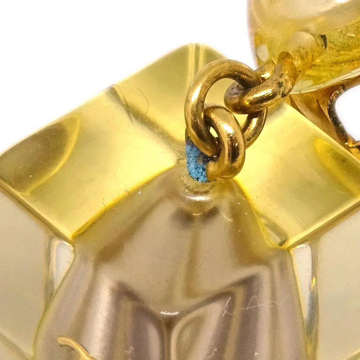 Chanel Dangle Earrings Clip - On Gold 97P