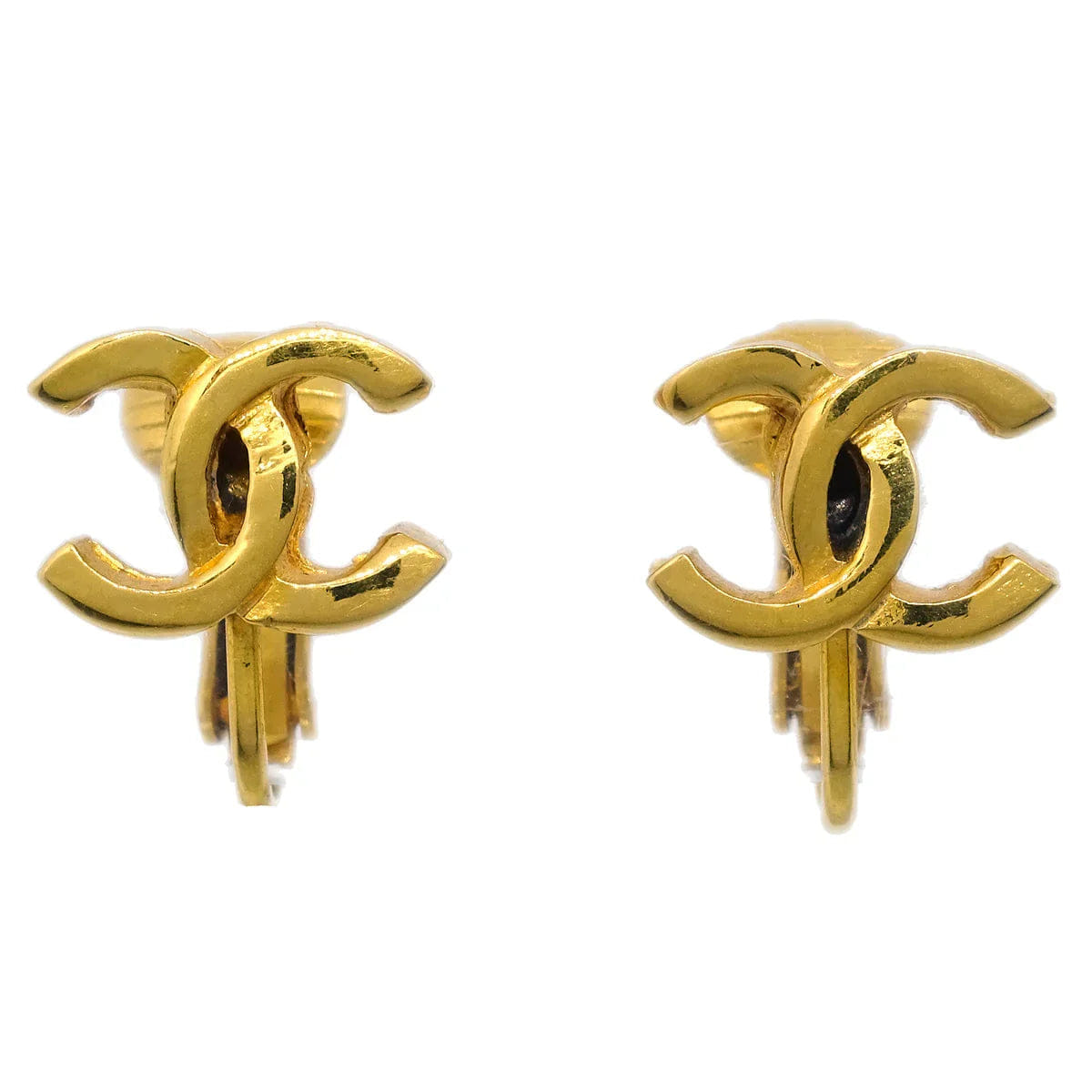 Chanel Mini CC Earrings Clip - On Gold 233