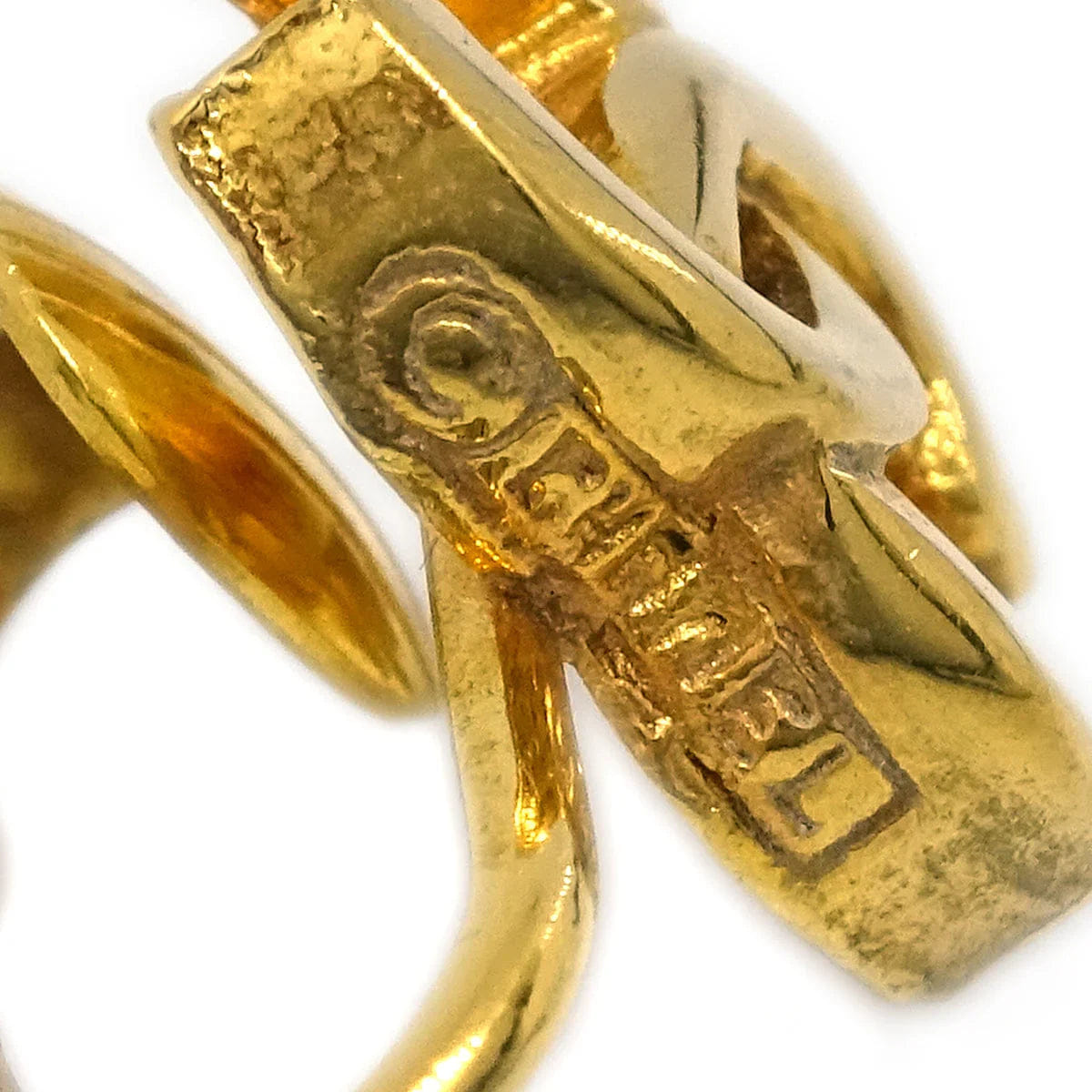 Chanel Mini CC Earrings Clip - On Gold 233