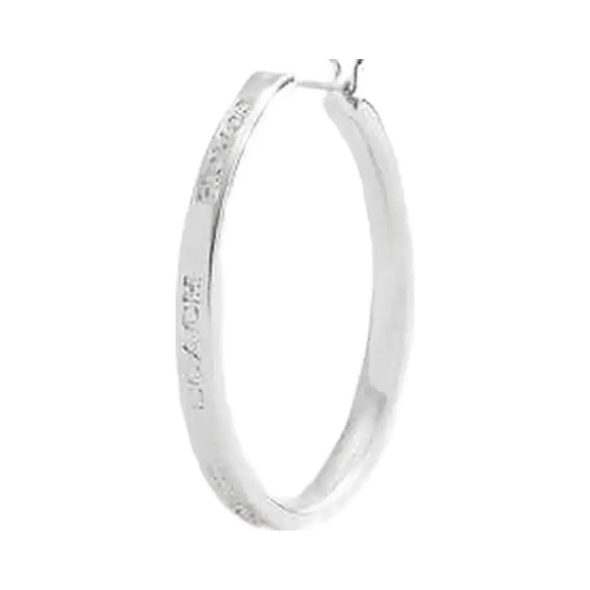 Coach Coach Medium Hoop Earrings Silver