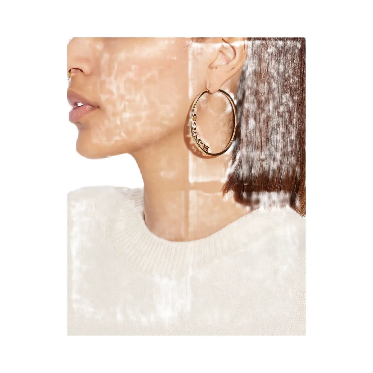 Coach Coach Medium Hoop Earrings Gold