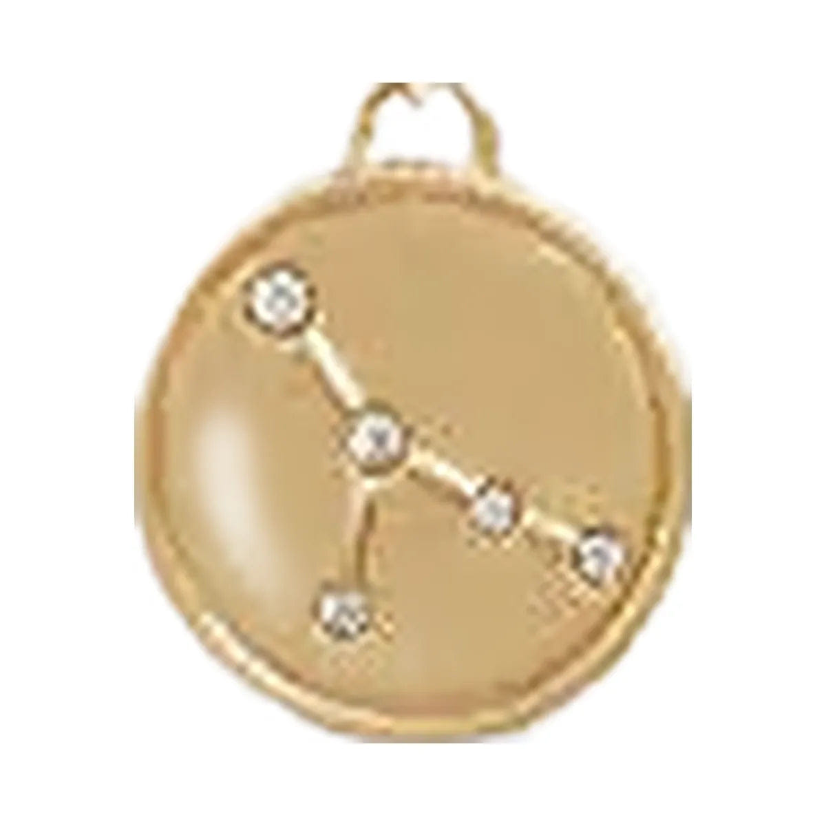 Coach Cancer Coin Pendant Necklace Gold