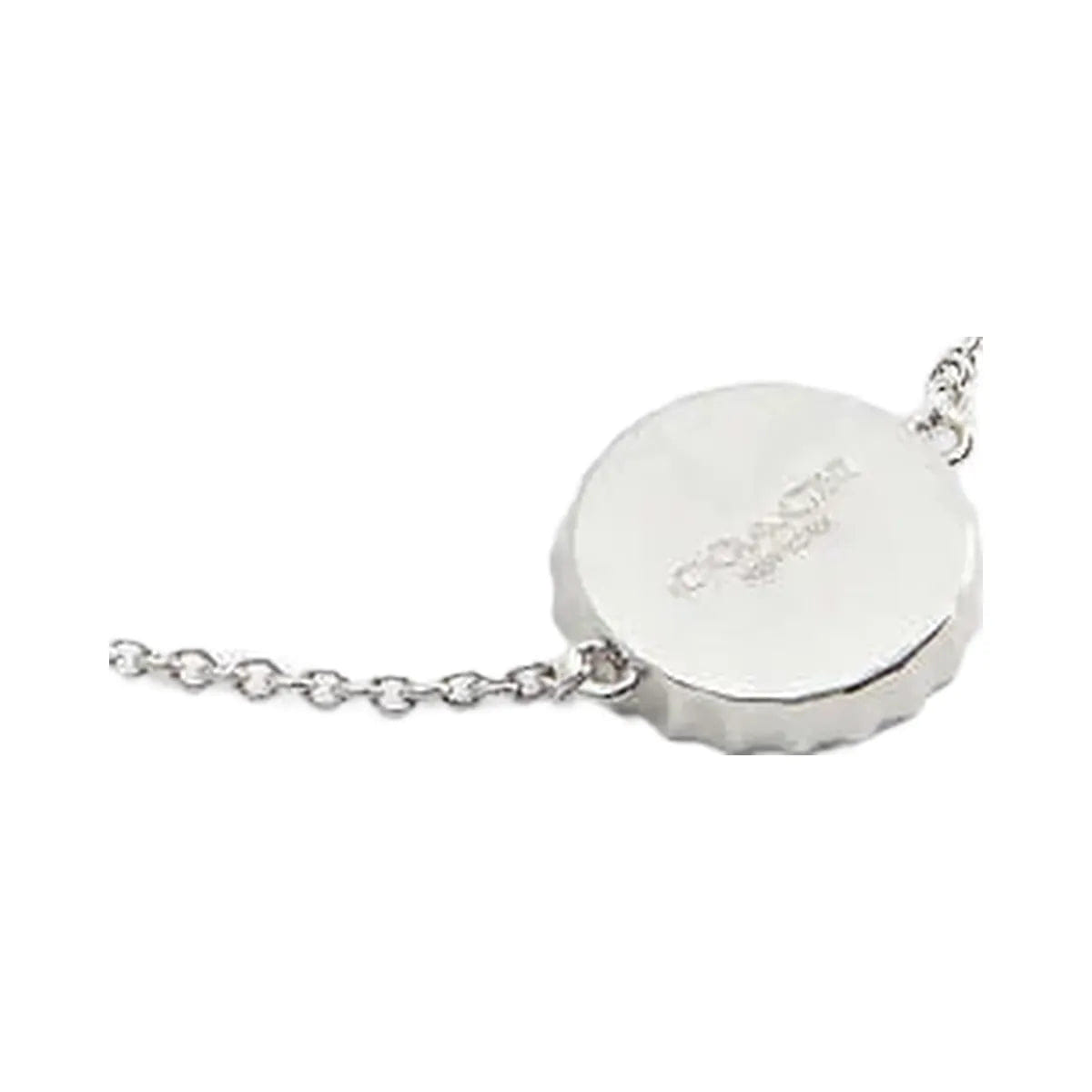 Coach Bottle Cap Slider Bracelet Silver