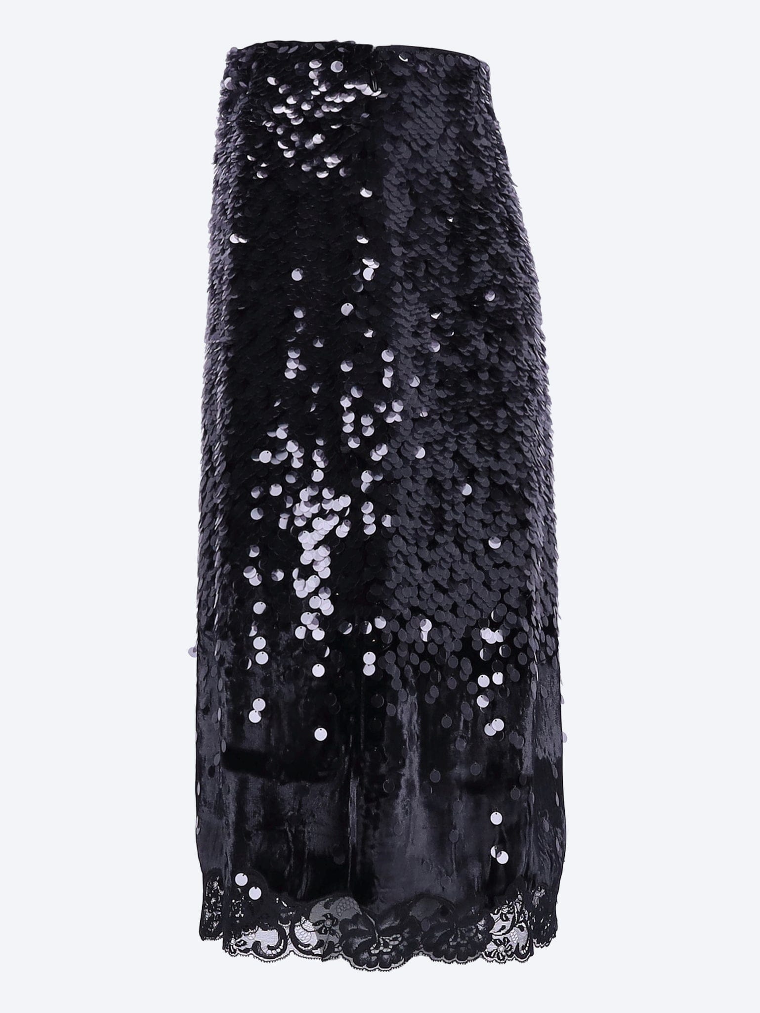 Prada Velvet and lace skirt