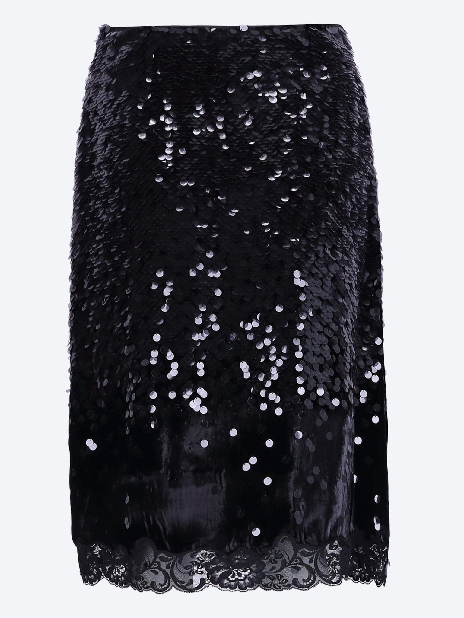 Prada Velvet and lace skirt