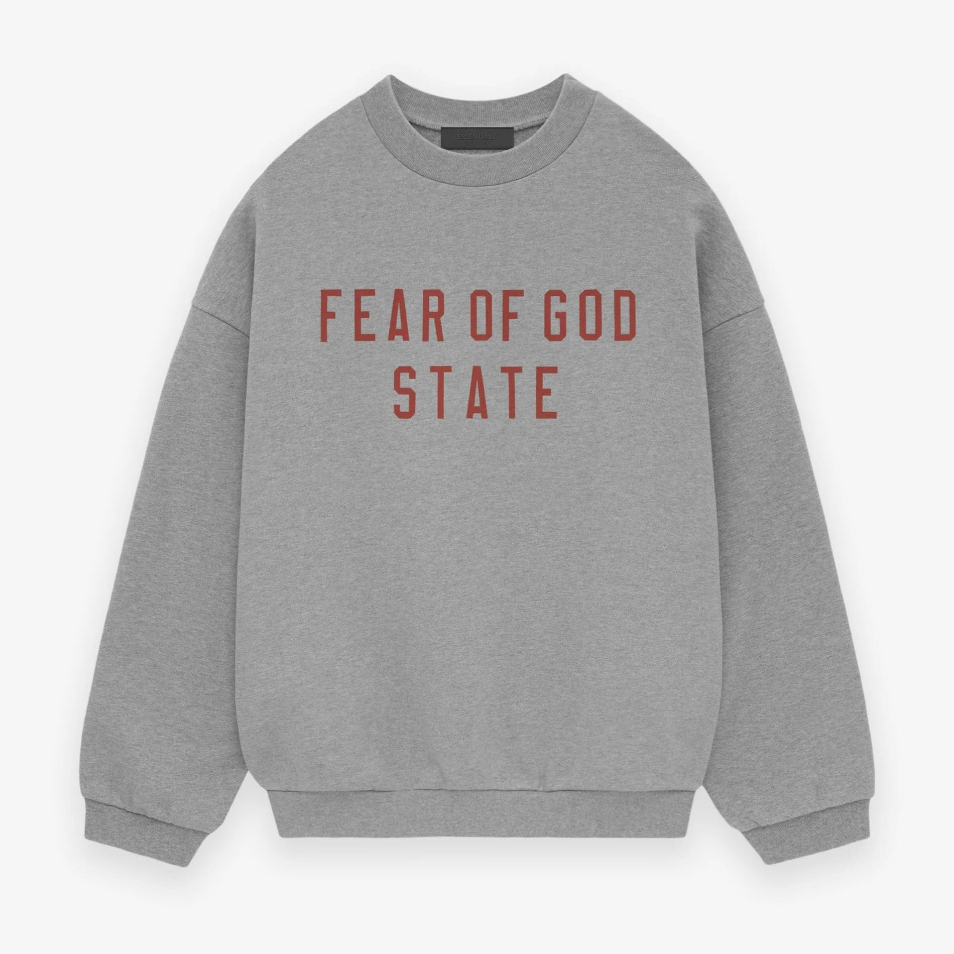 Fear of God Essentials Fleece Crewneck State (FW24) Dark Heater