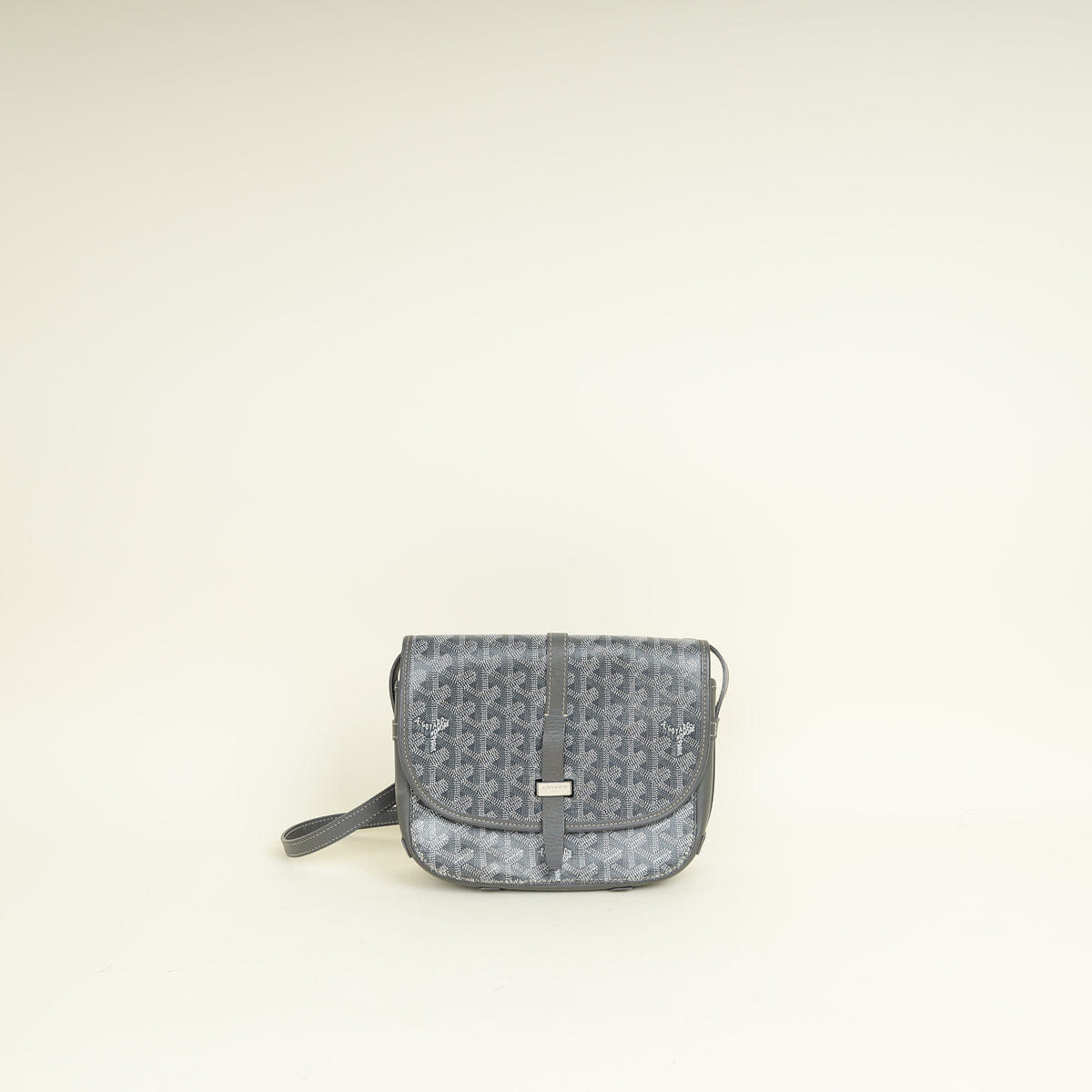 Goyard Gray Belvedere PM Messenger Bag