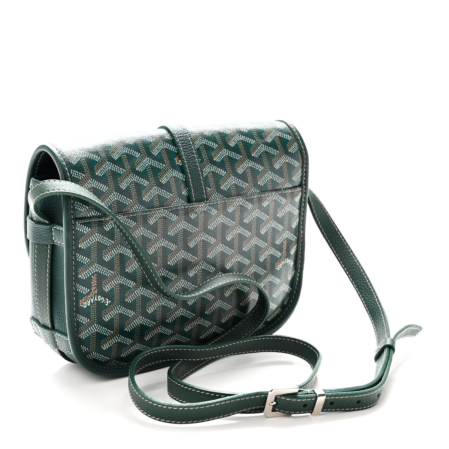 Goyardine Belvedere II PM Messenger Bag Green