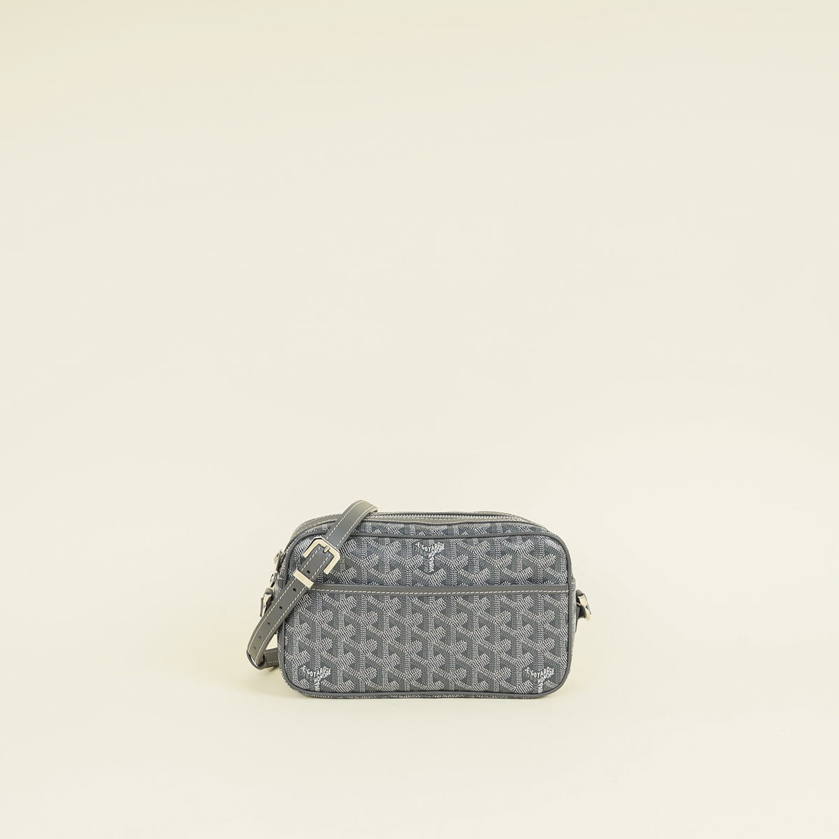 Goyard Grey Goyardine Cap - Vert PM Bag