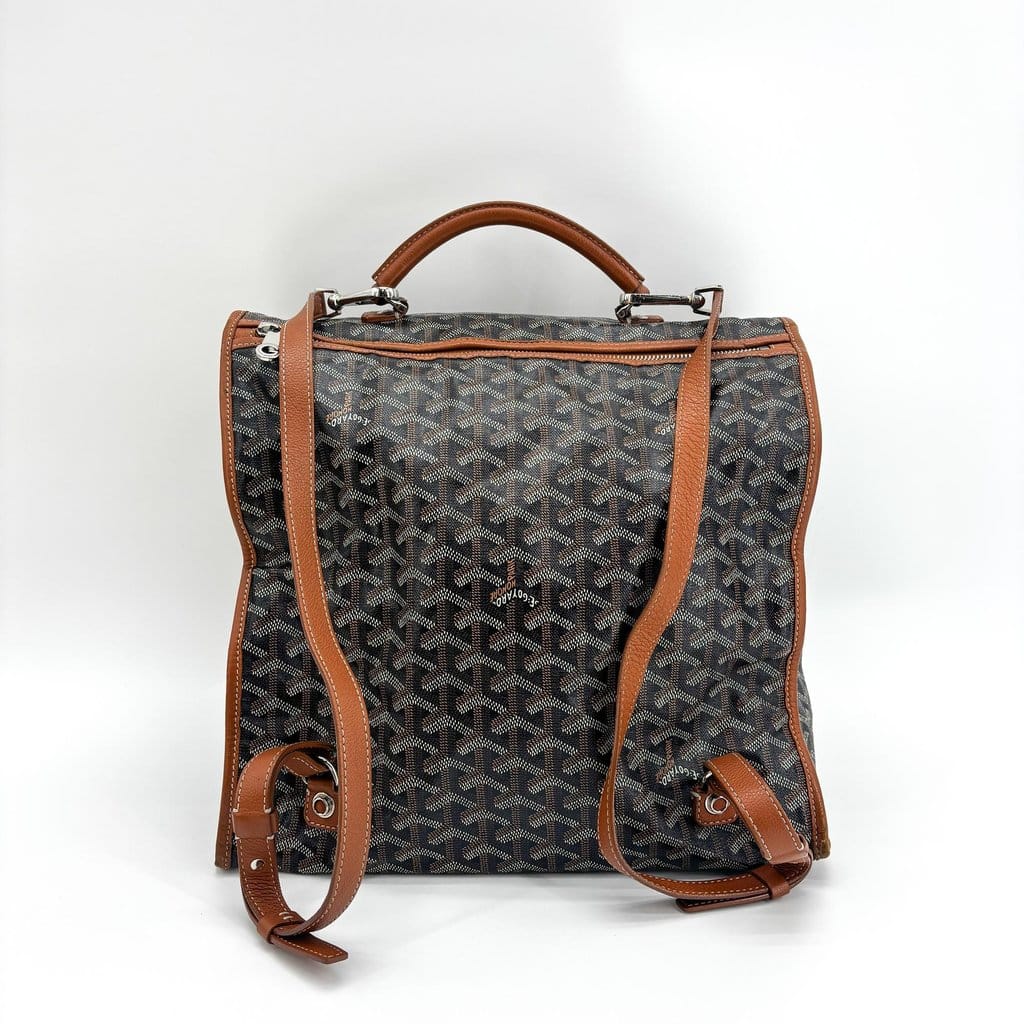 Goyard Saint Leger Backpack Black Brown