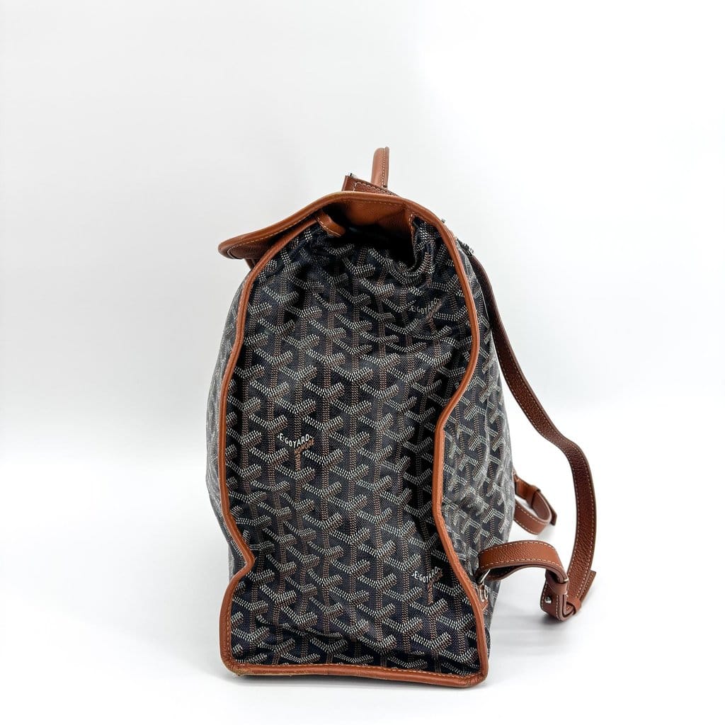 Goyard Saint Leger Backpack Black Brown