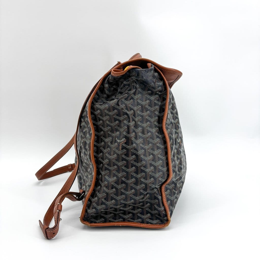 Goyard Saint Leger Backpack Black Brown