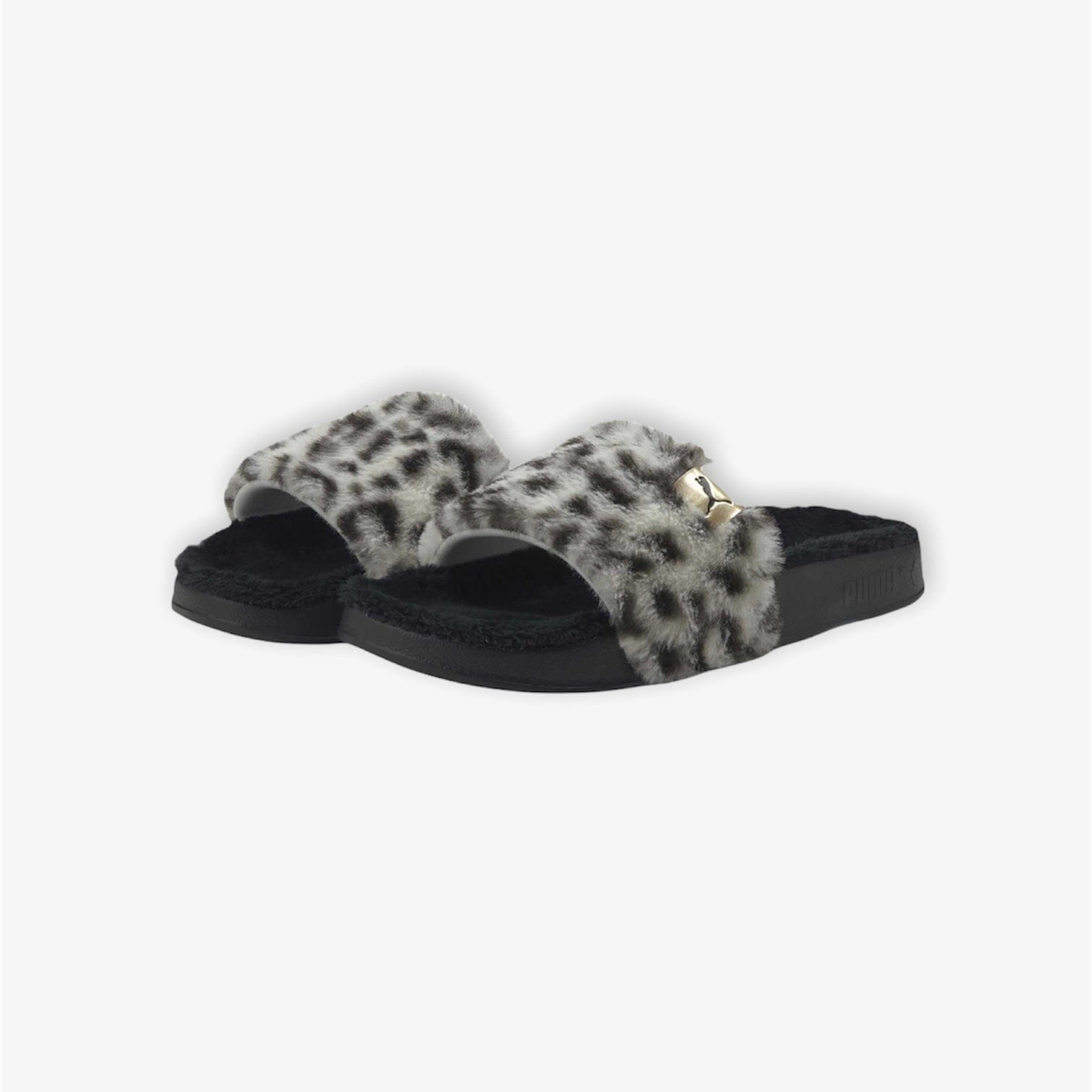 Puma Women's Puma Leadcat YLM Fluff Safari Black Grey 384973 - 02