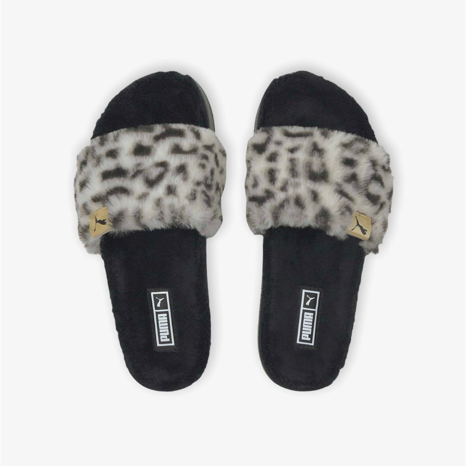 Puma Women's Puma Leadcat YLM Fluff Safari Black Grey 384973 - 02
