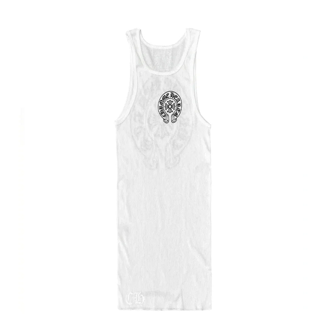 Chrome Hearts Horseshoe Tank Top White