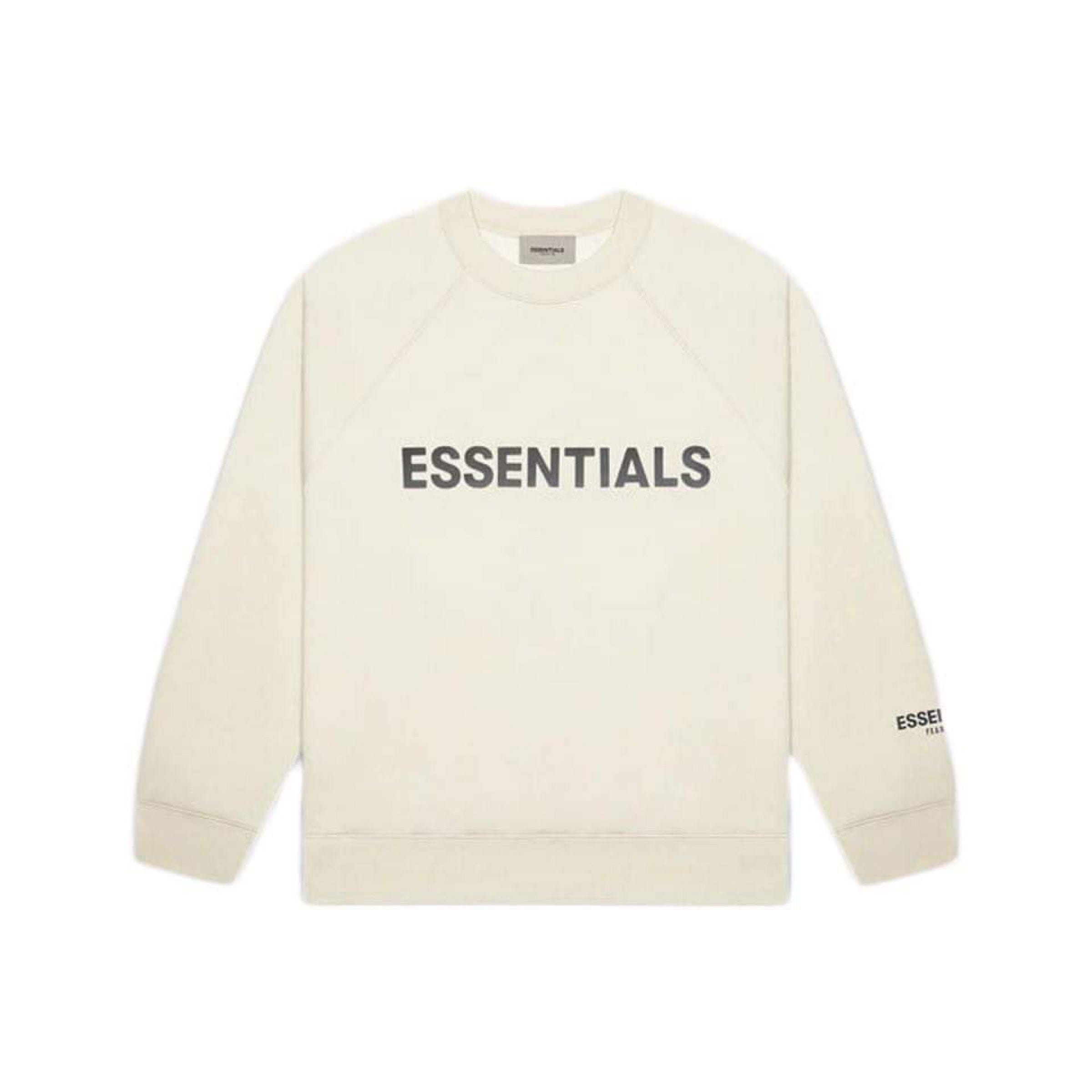 Fear of God ESSENTIALS 3D Silicon Applique Crewneck - Cream