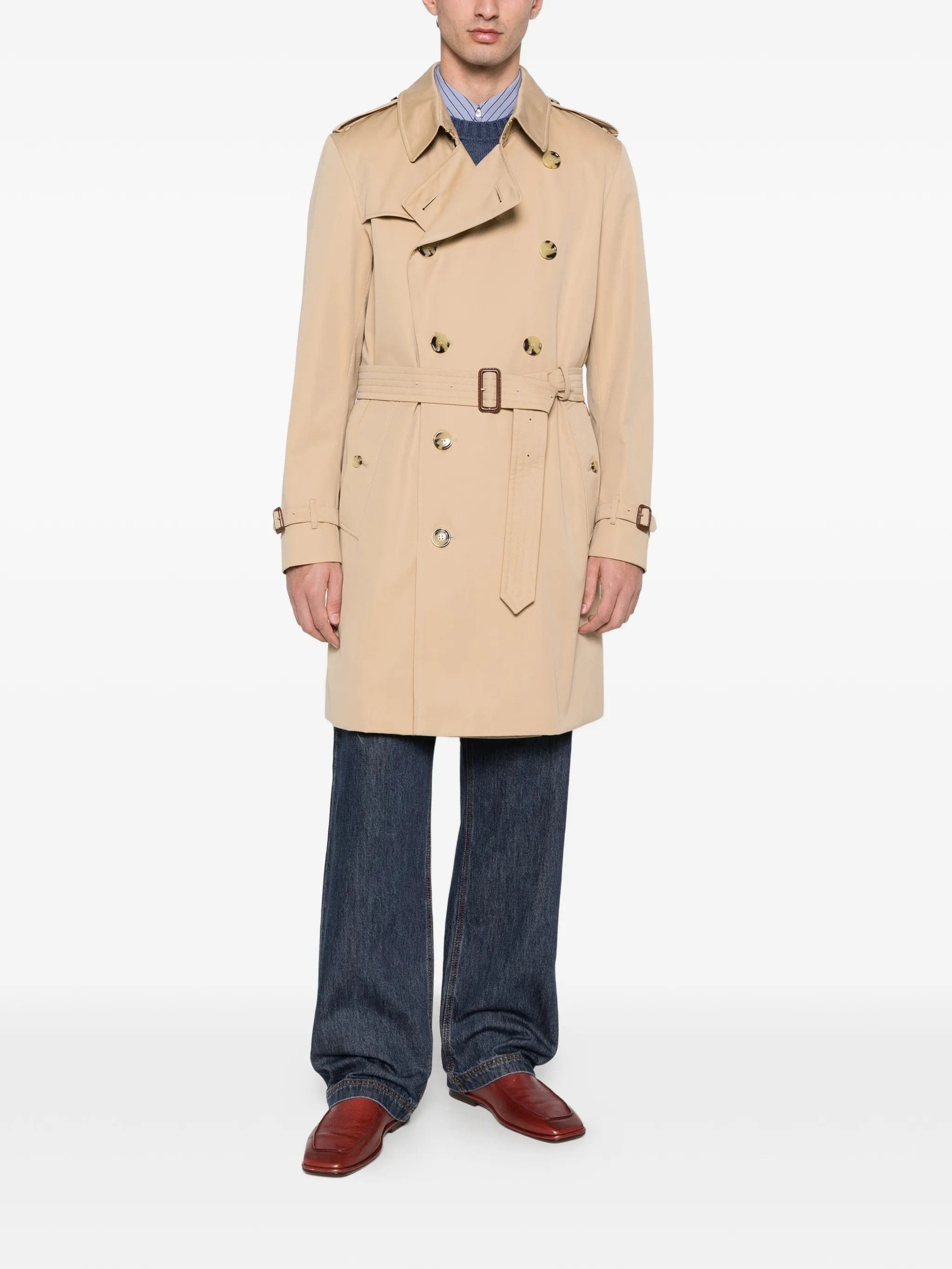 Burberry Kensington belted coat