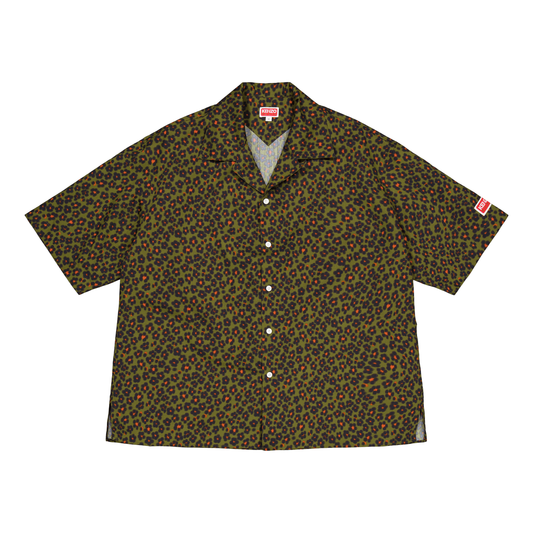 Kenzo Shirt Sc Hana Leopard Khaki