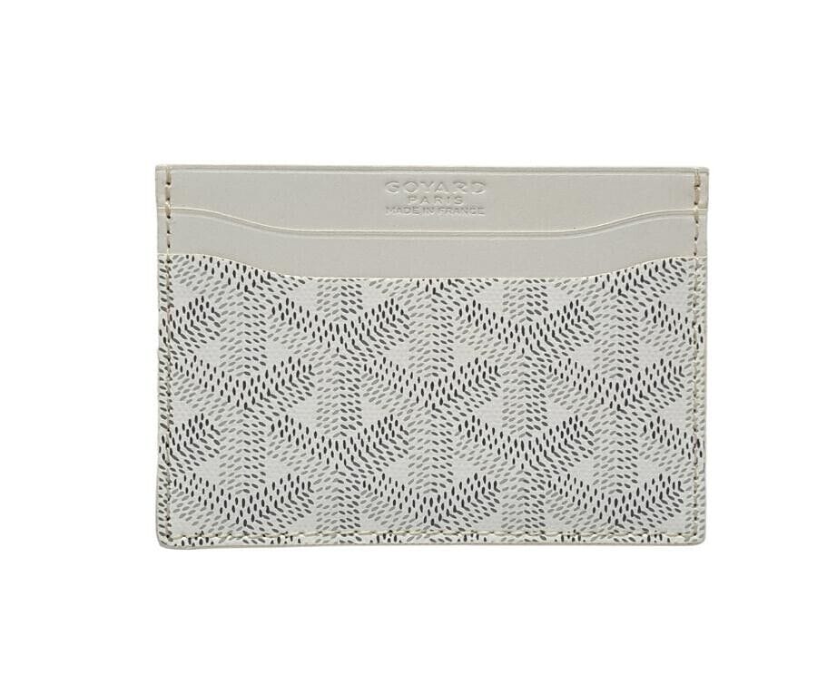 Goyard Saint Sulpice Card Holder Goyardine White