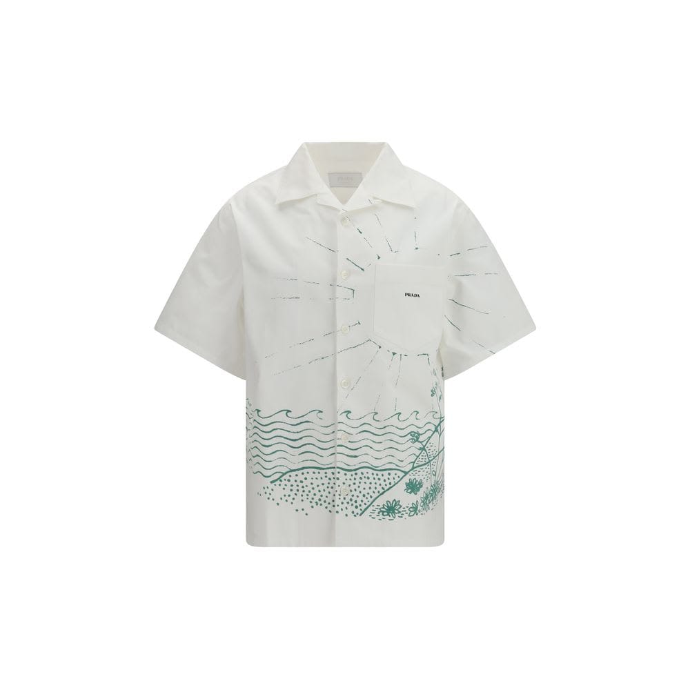 Prada Cotton Pattern Men's Shirt