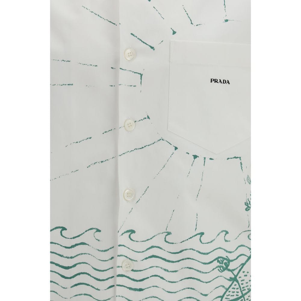 Prada Cotton Pattern Men's Shirt