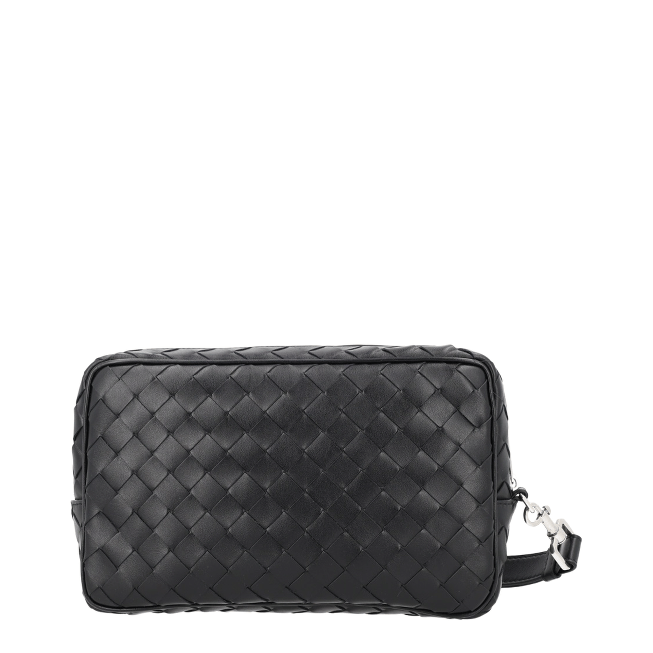 Bottega Veneta Intrecciato Calfskin Pouch - Black