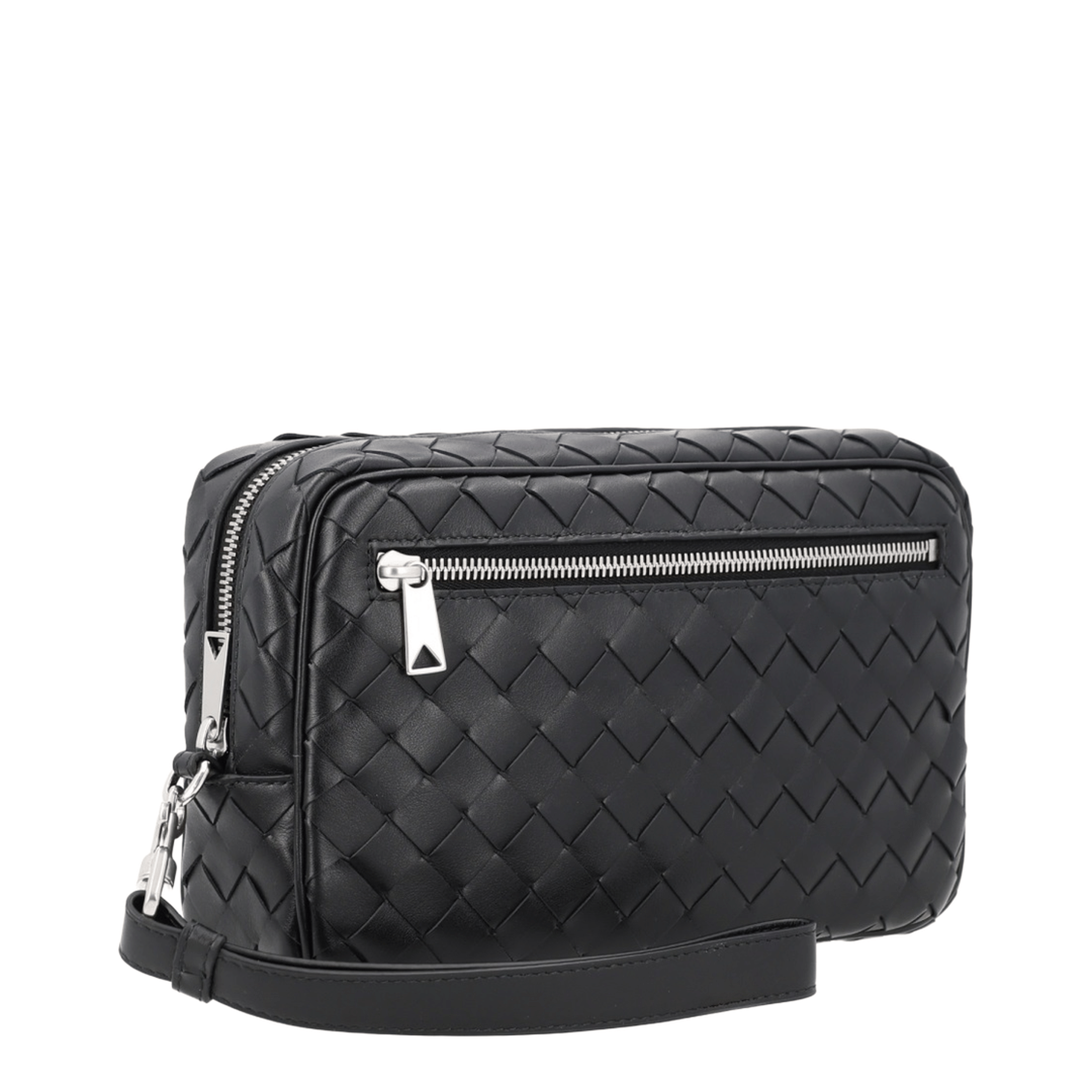 Bottega Veneta Intrecciato Calfskin Pouch - Black