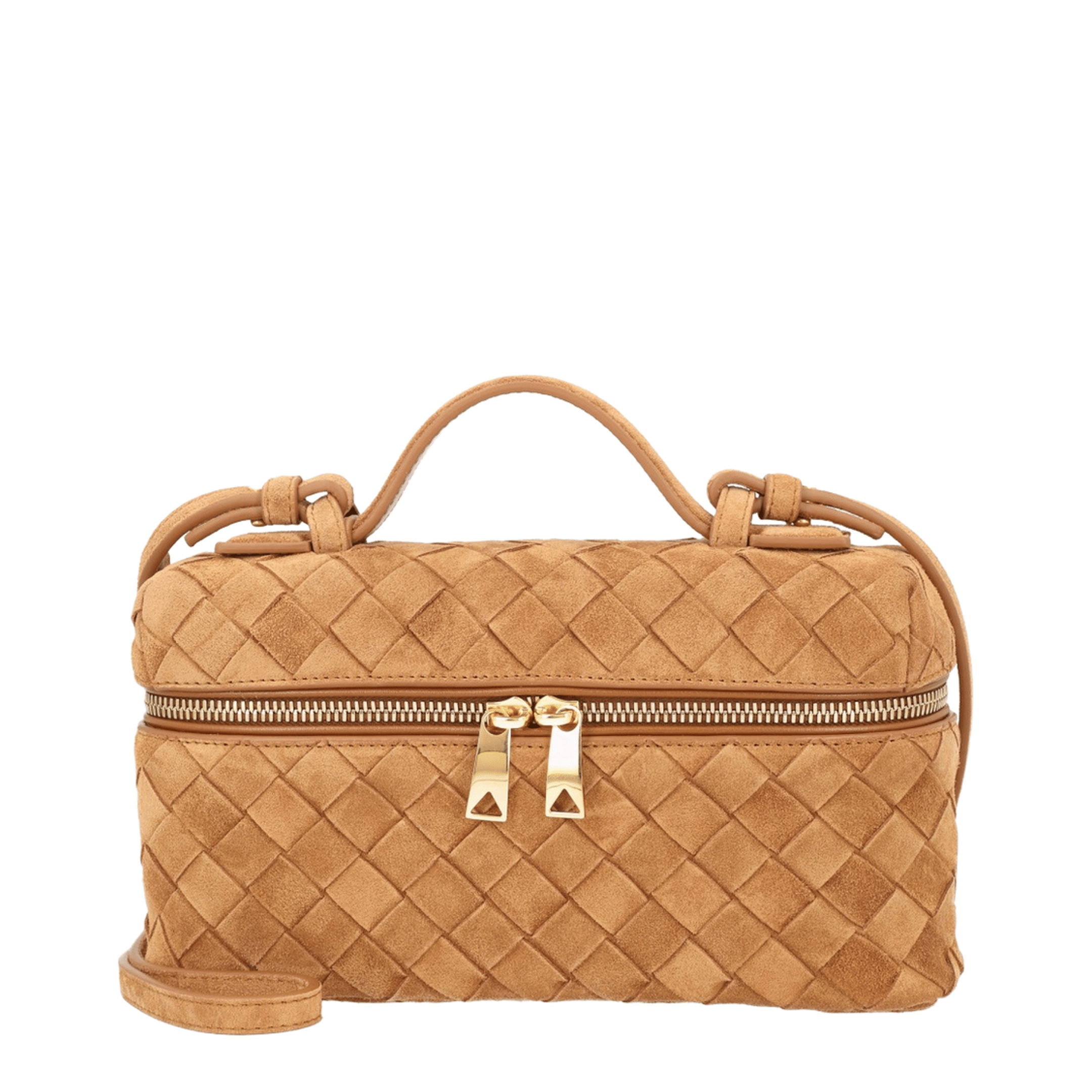 Bottega Veneta Bang Bang Calfskin Vanity Case - Beige