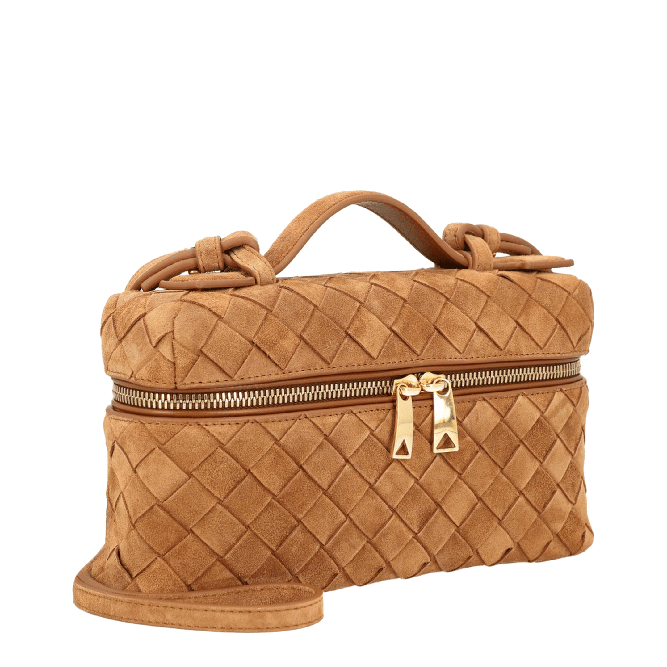 Bottega Veneta Bang Bang Calfskin Vanity Case - Beige