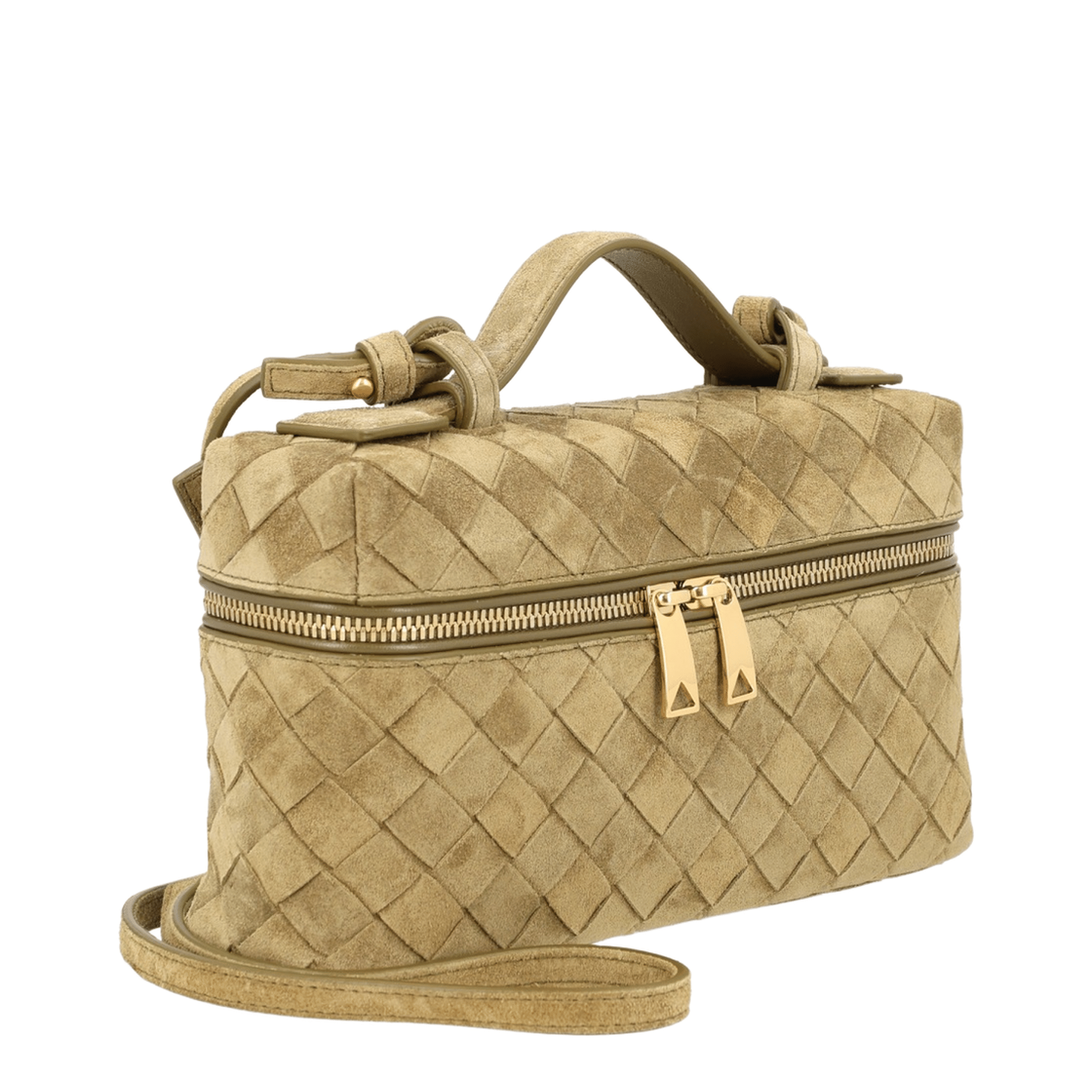 Bottega Veneta Bang Bang Leather Vanity Case - Green
