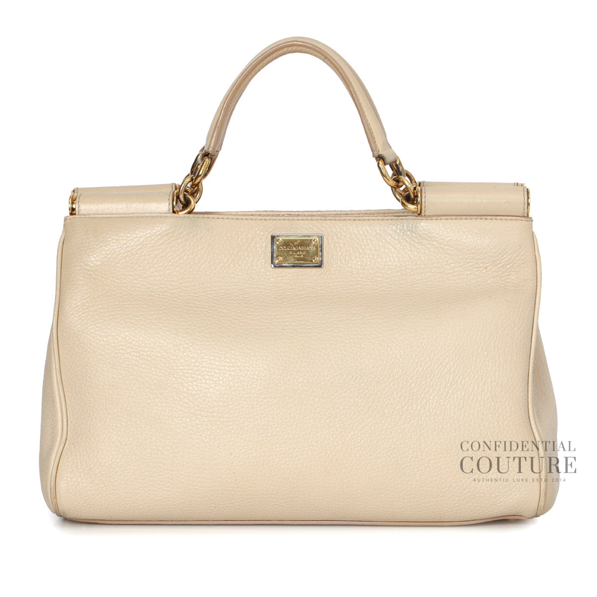 Dolce & Gabbana Nude Medium Miss Sicily Tote Bag