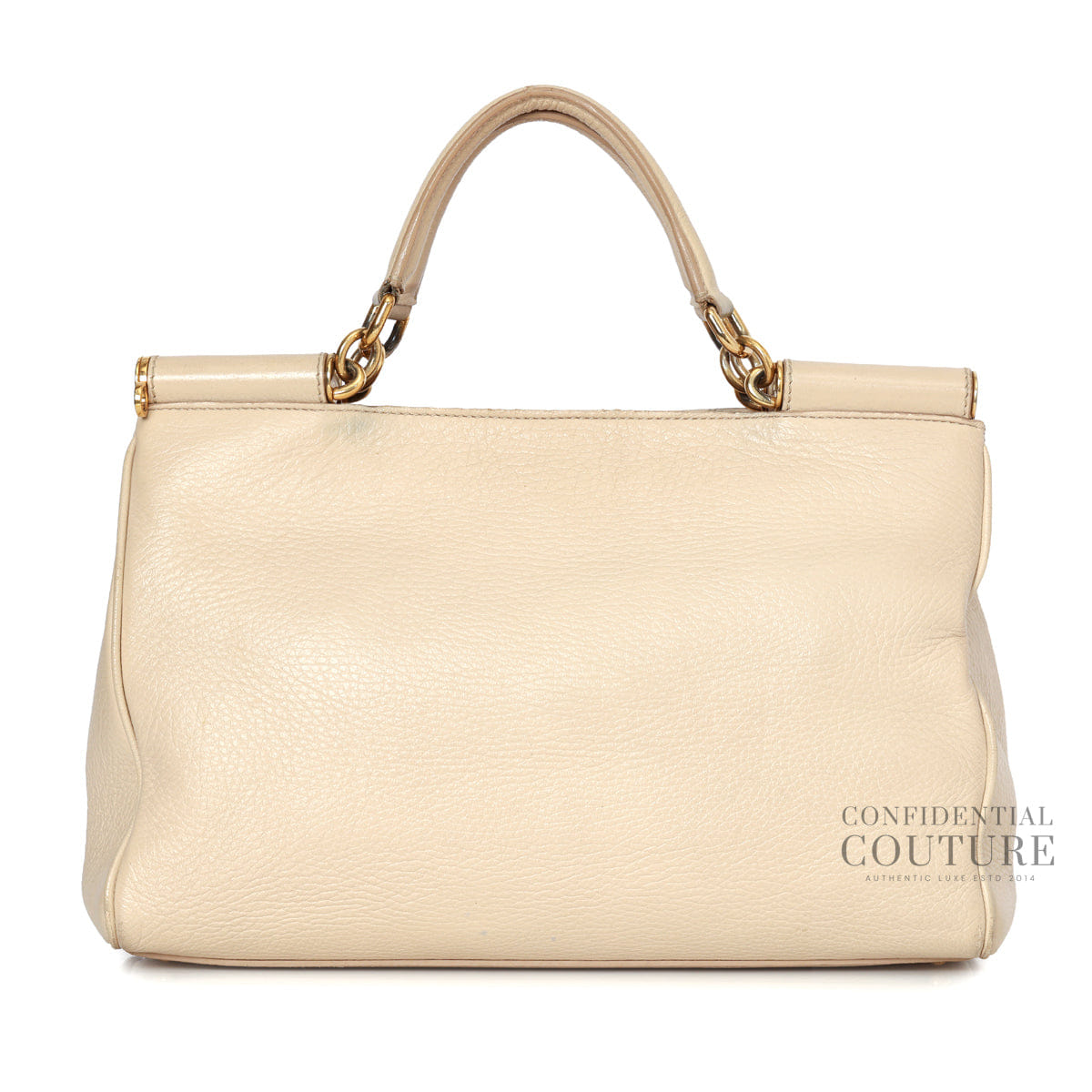 Dolce & Gabbana Nude Medium Miss Sicily Tote Bag