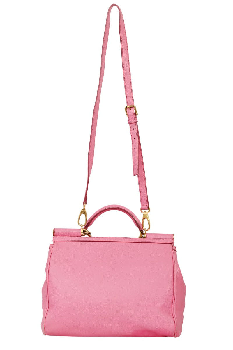 Dolce & Gabbana Leather Miss Sicily Tote Bag