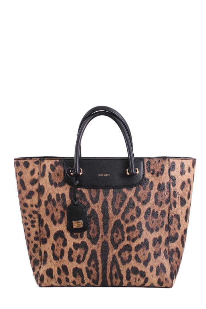 Dolce & Gabbana Tote Bag Leopard Print